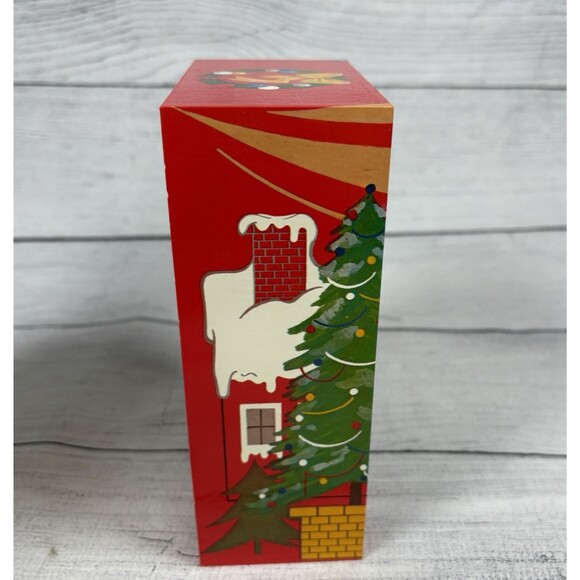 Vtg Dancing Christmas Santa Claus Jingle Bells Music Box Wind Up NBy Kiyo & Ko - Picture 4 of 7